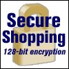 Secure Shopping with 128-bit encryption